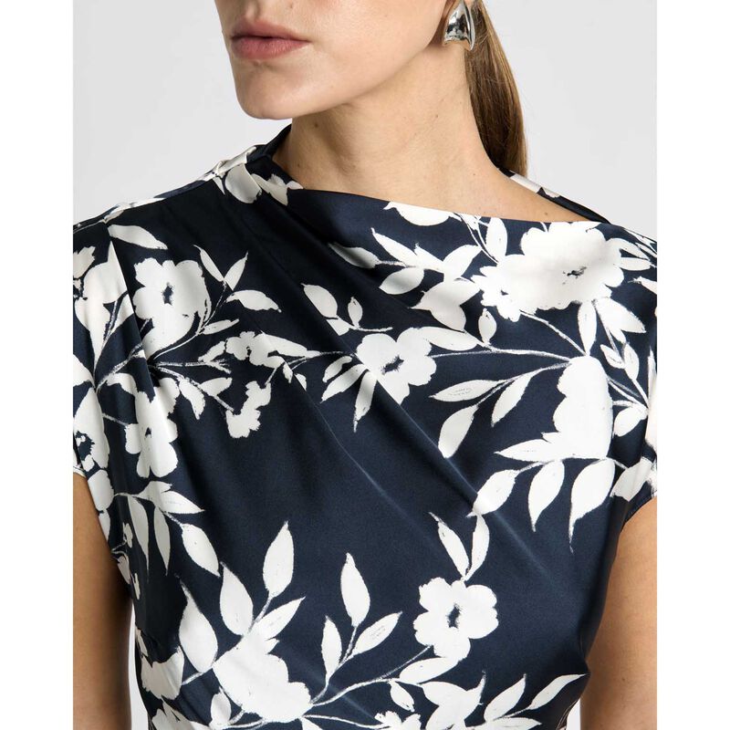 Cue Ink Stencil Floral Midi Dress image number 2